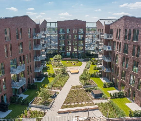 Freytag & v.d. Linde Neubau Wohnanlage U-Hof 1 Innenhof Oldenburg