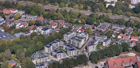 Freytag & v.d. Linde Neubau Wohnanlage Beverbäker Wiesen Luftaufnahme Oldenburg